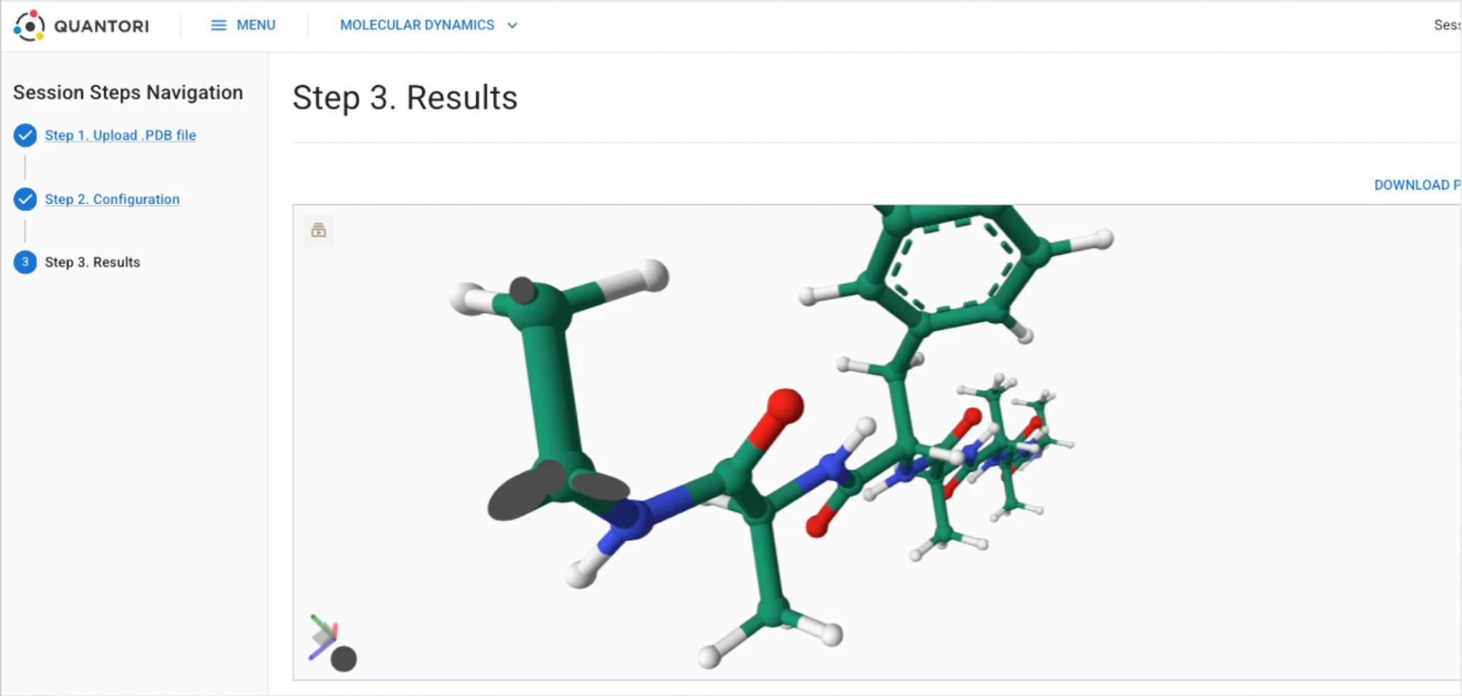 Q-Discover Platform Screenshot