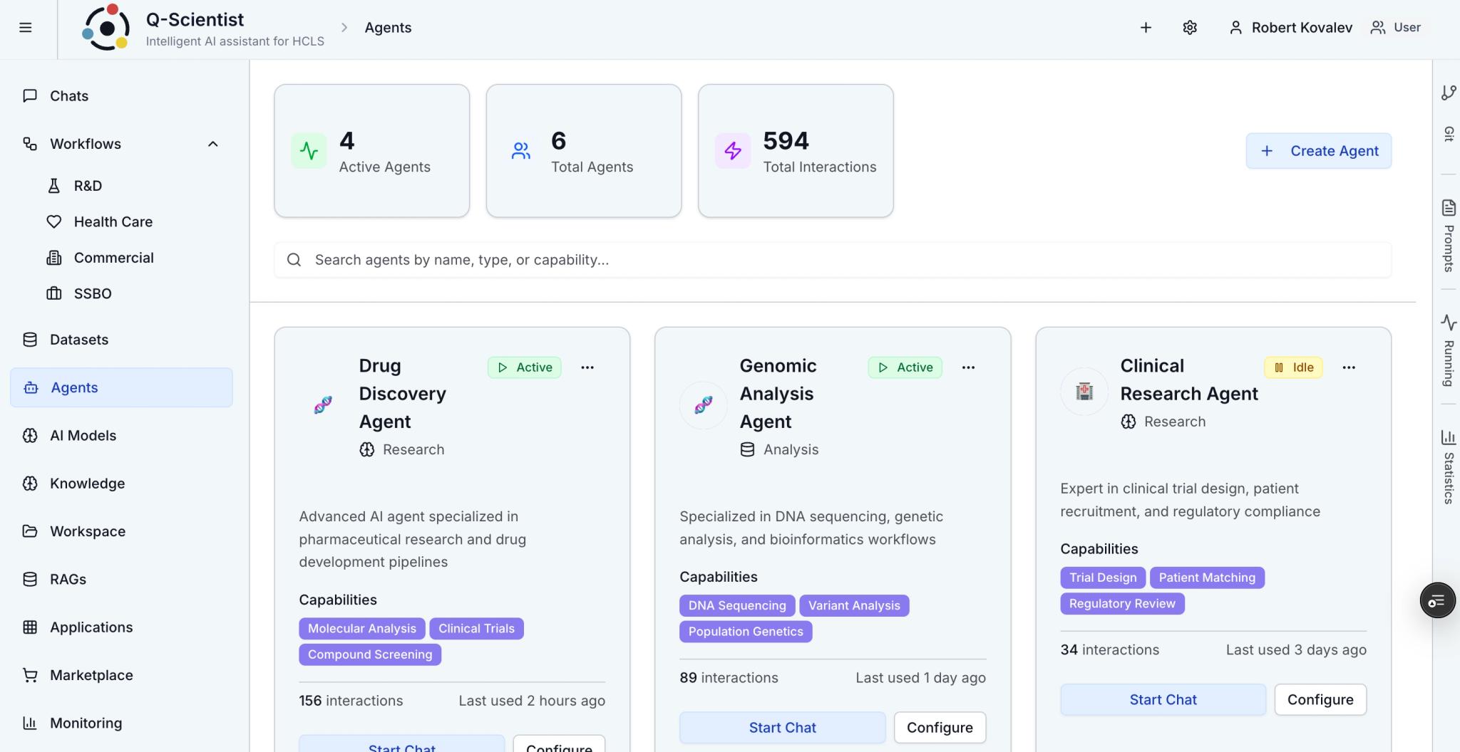 Q-Scientist application screenshot
